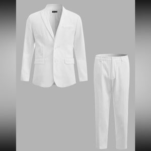 White Blazer and Pant suit